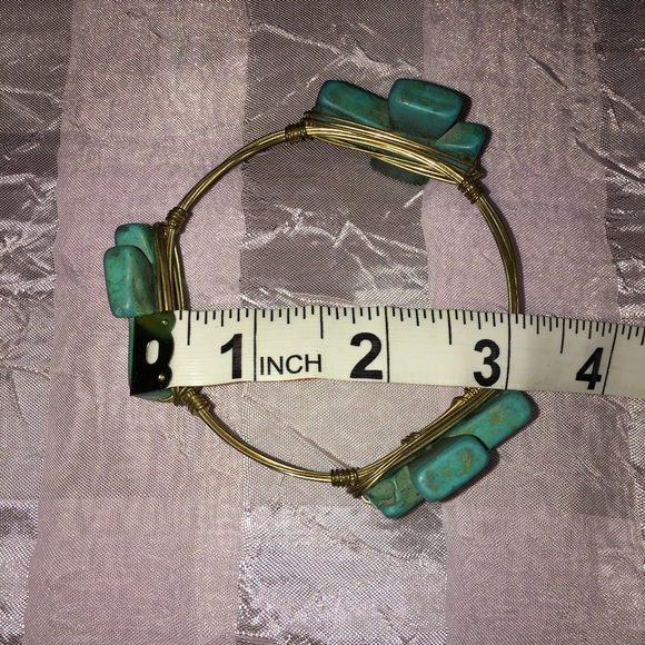 Bourbon & Boweties 💚💙 Cross Bangle - Picture 2 of 3